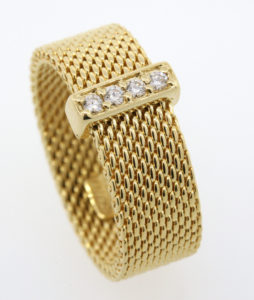 Tiffany & Co. Somerset 18k gold diamond ring