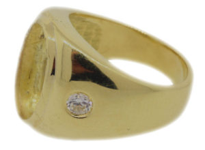 24.3g 18k gold mens ring worth $565